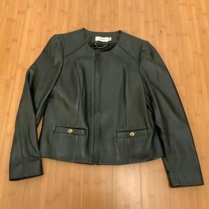 Coach Black Lamb Leather Jacket